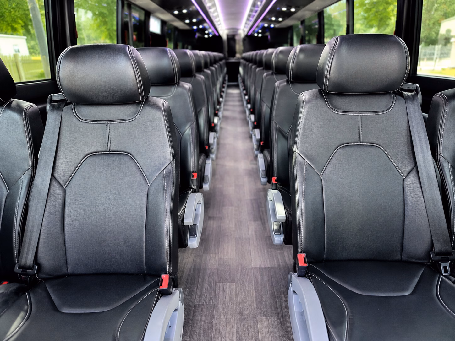 knoxville charter bus interior