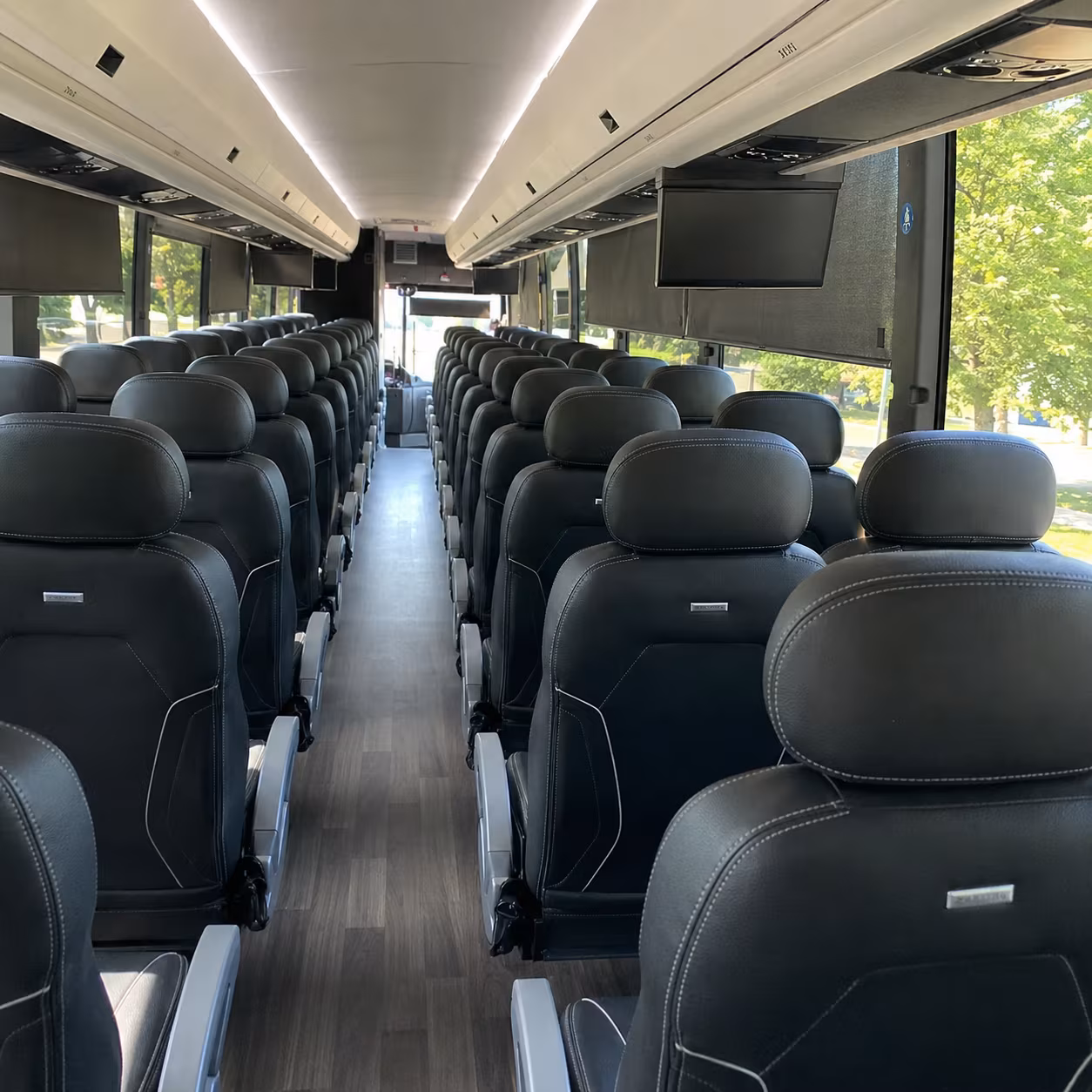 knoxville charter bus rental interior